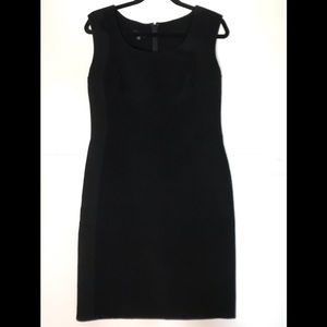 Talbots Petite black wool blend sleeveless dress